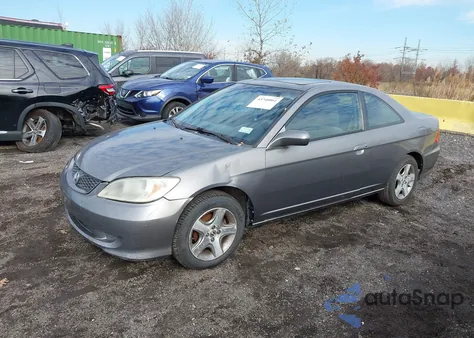 2005 Honda Civic Ex из США, поврежденный, VIN 1HGEM21945L001291
